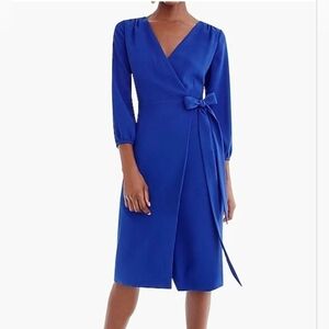 J. Crew Wrap Dress In 365 Crepe Women's Size 10